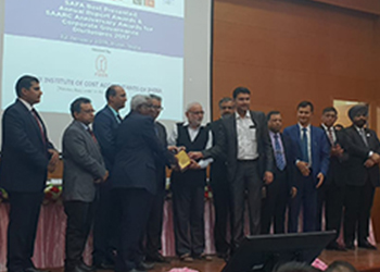 सर्वोत्कृष्ट सादरीकरण वार्षिक अहवाल पुरस्कार २०१७, SAFA (साउथ एशियन फेडरेशन ऑफ अकाउंटंट्स) कडून “प्रमाणपत्र”.