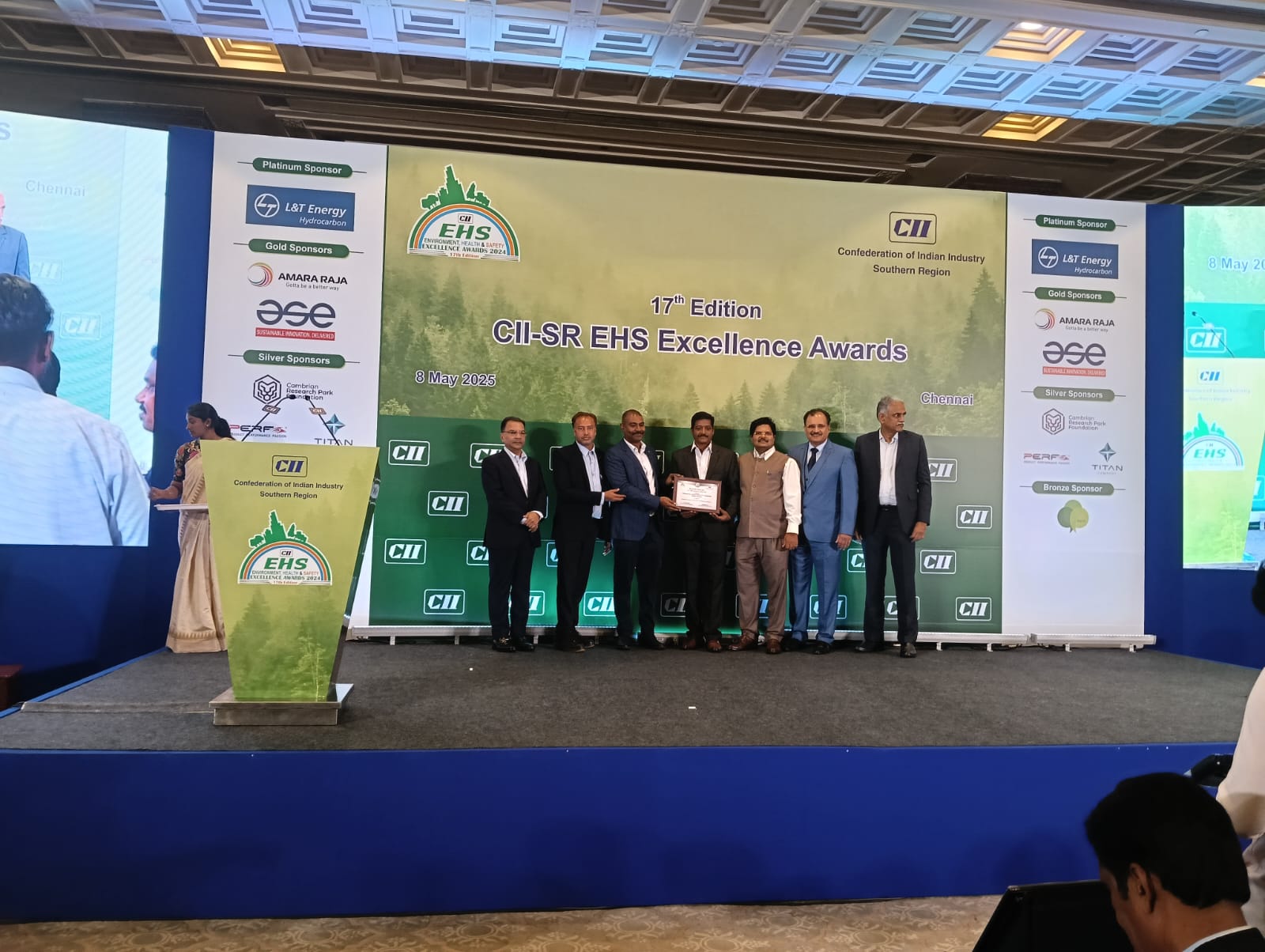 Coromandel Bio team wins Silver Award for EHS Excellence in the Manufacturing Sector 2024 at the 17th Edition of the CII-SR EHS Excellence Awards