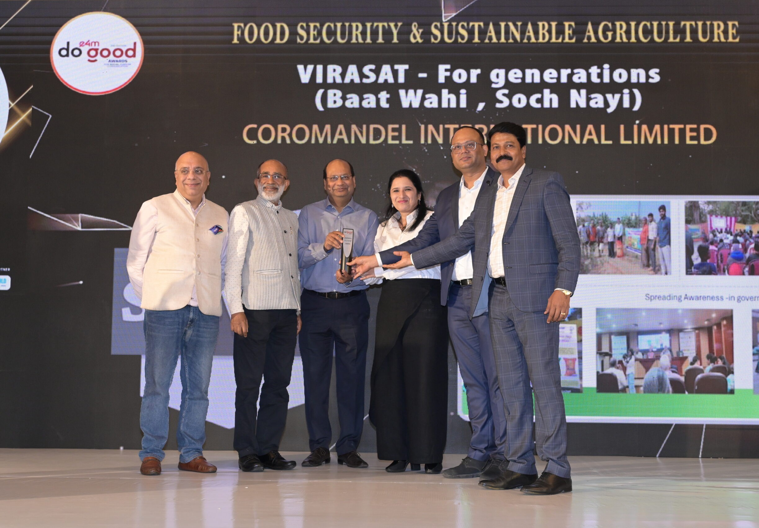 ‘VIRASAT’ campaign bags Silver Award in the category of Food Security and Sustainable Agriculture at the 2nd edition of the E4M DO GOOD Awards