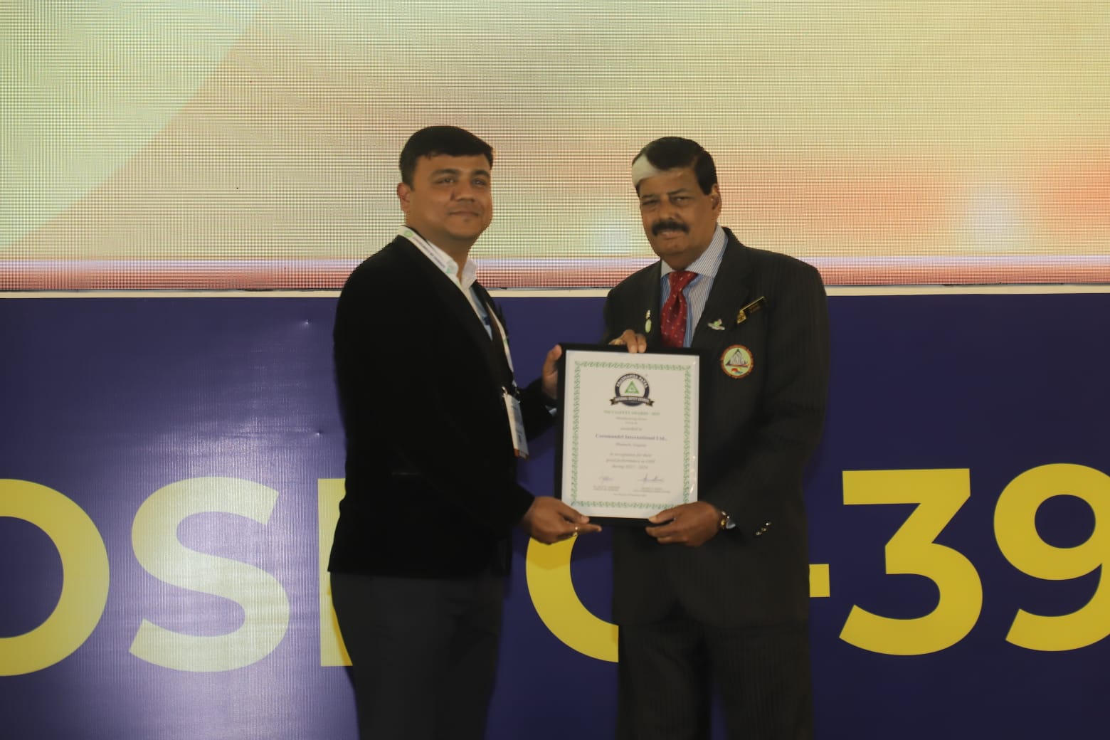 Dahej Plant Honoured with Prashansa Patra Award by National Safety Council