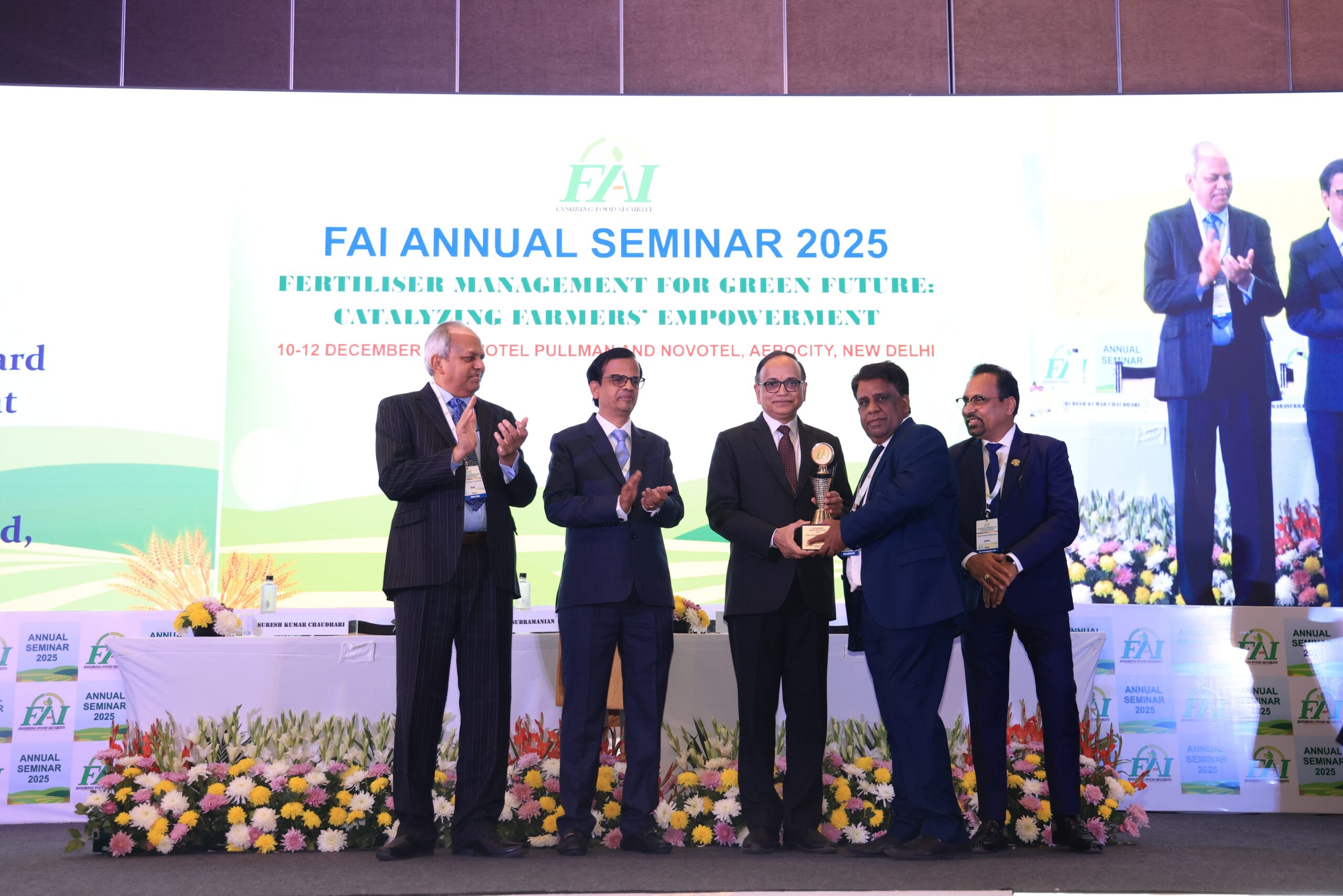 Ranipet Plant &ndash; Winner of the Environmental Protection Award in SSP Fertilisers Plant at FAI Annual Seminar 2025