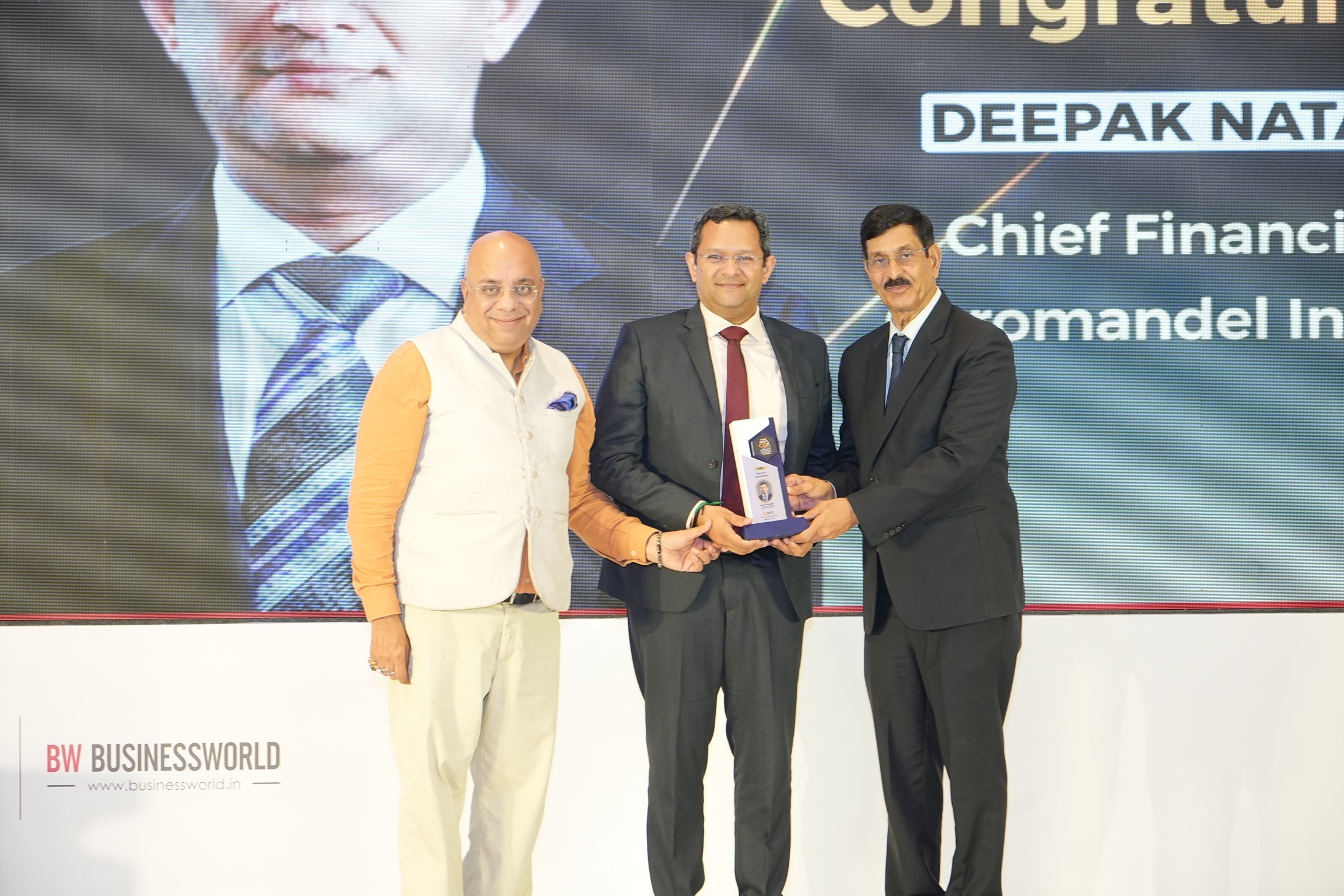 Mr. Deepak Natarajan recognized as Best CFO in Agriculture at BW CFO World Best CFO & Finance Strategy Excellence Awards