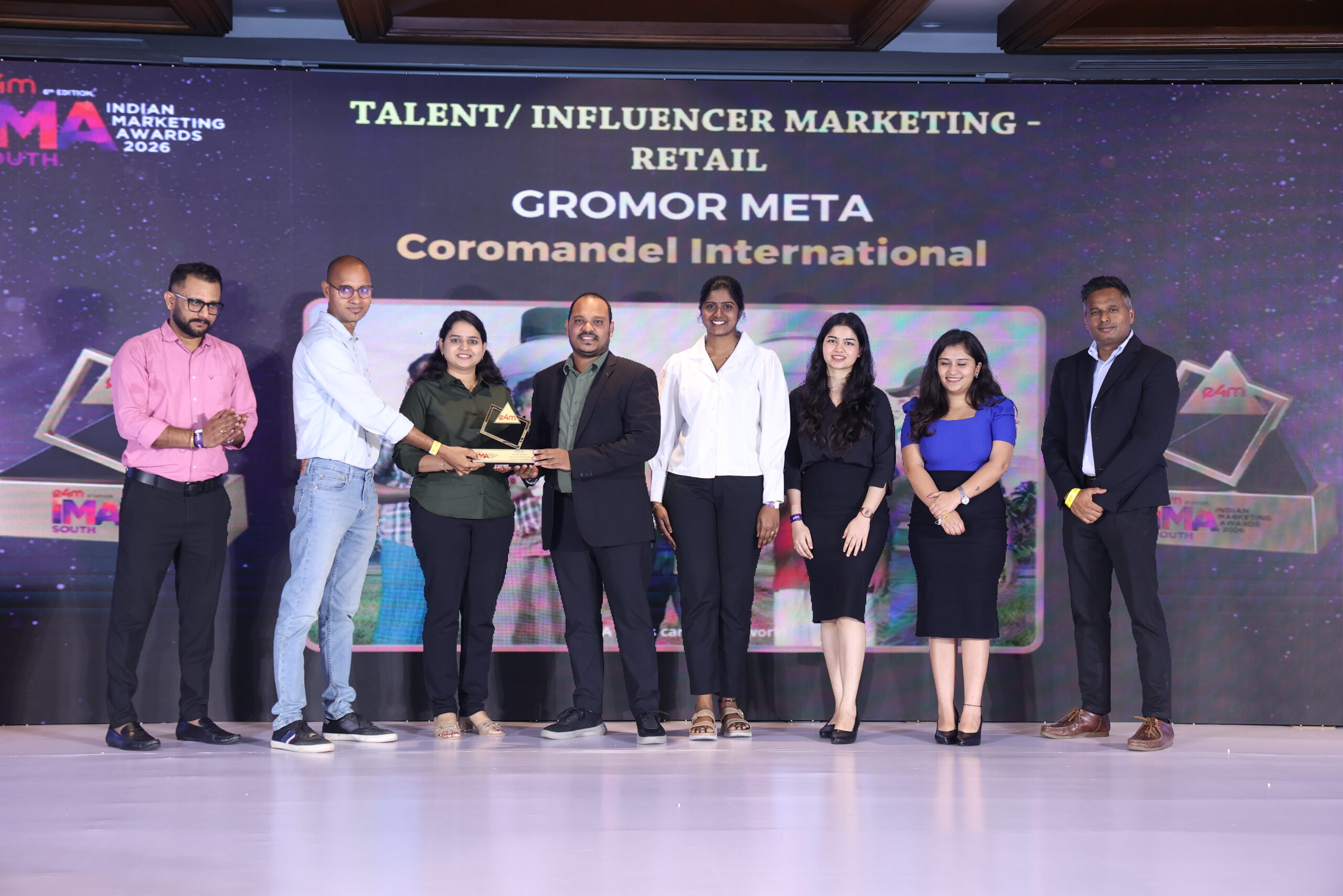 Retail Business won Gold in Best Influencer Marketing category for Gromor META at the e4M Indian Marketing Awards &ndash; South 2026