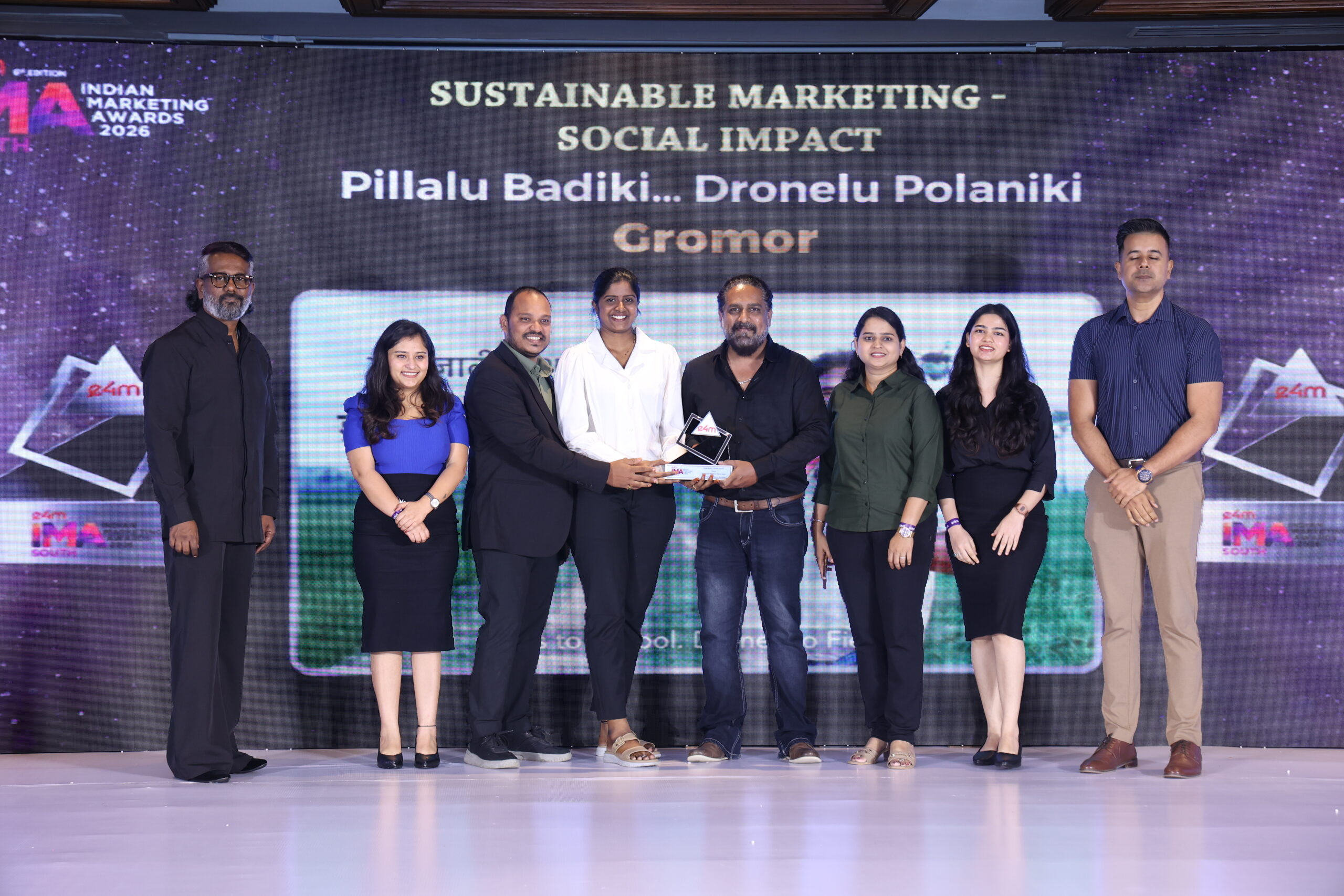 Retail Business won Silver in Best Social Impact Marketing category for Pillalu Badiki&hellip; Dronelu Polaniki at the e4M Indian Marketing Awards &ndash; South 2026